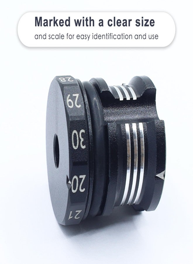 HOPLEX RC Ride Height Gauge Aluminum Alloy RC Height Measuring Ruler Adjustable 20-30mm for RC Model Repair Wokring(Black Silver) - Image 2